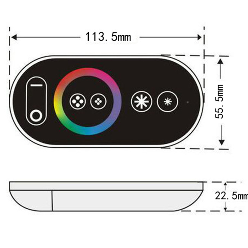 DC12V 16W 2.4G Touch Remote Single Head LED RGB Fiber Optic Light Engine DC12V 16W 2.4G Touch Remote Single Head LED RGB Fiber Optic Light Engine